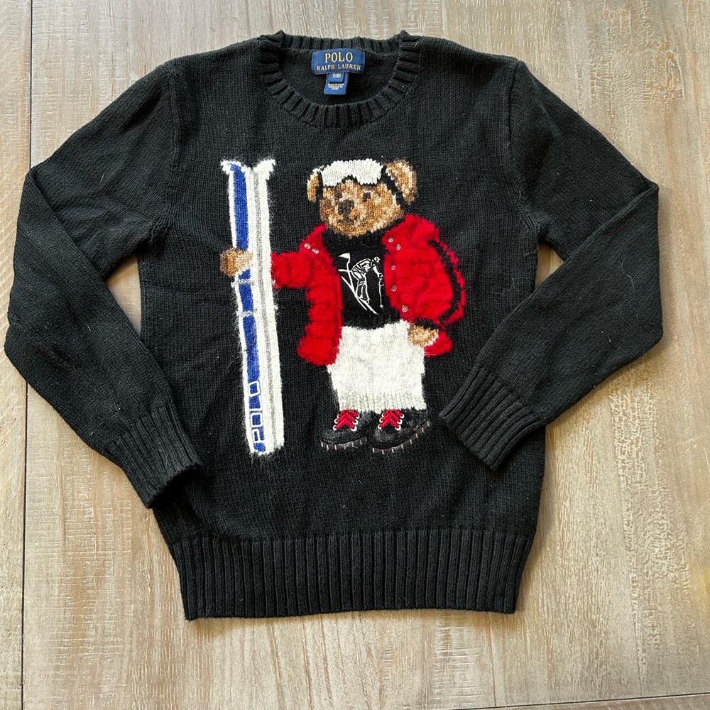 Ralph Lauren knit bear sweater